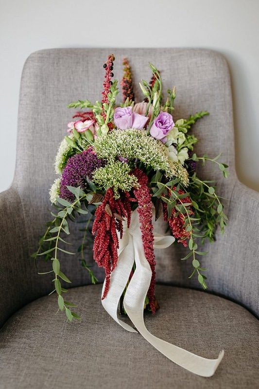 Modern Amaranthus Floral Bouquet