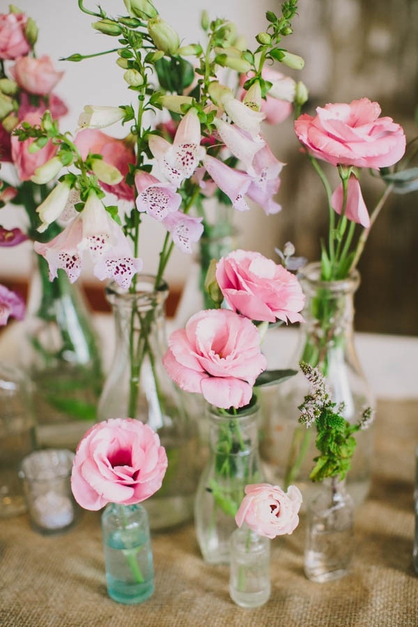 Romantic Pink Florals in Industrial Venue