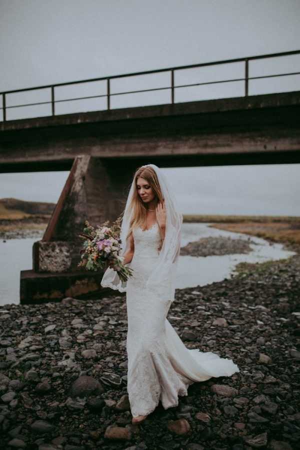 Epic and Romantic Iceland Elopement Bridal Style Inspiration