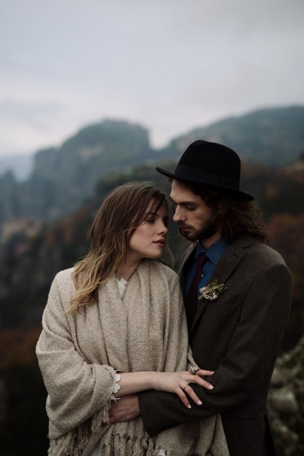 Rugged Adventurous Bride and Groom Elopement Style