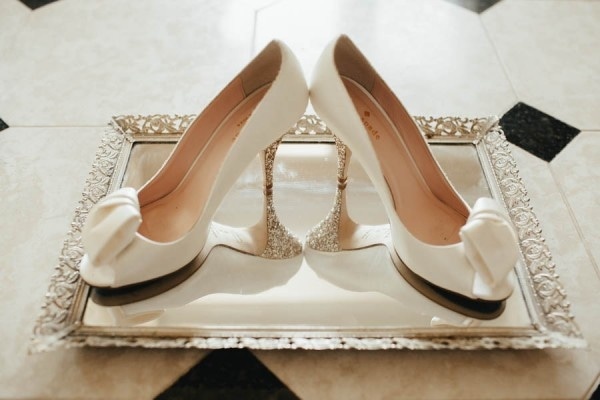 Elegant Glam Ivory Bridal Heels