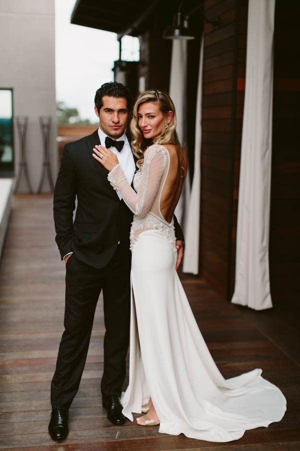 Modern Glam Bride and Groom Style
