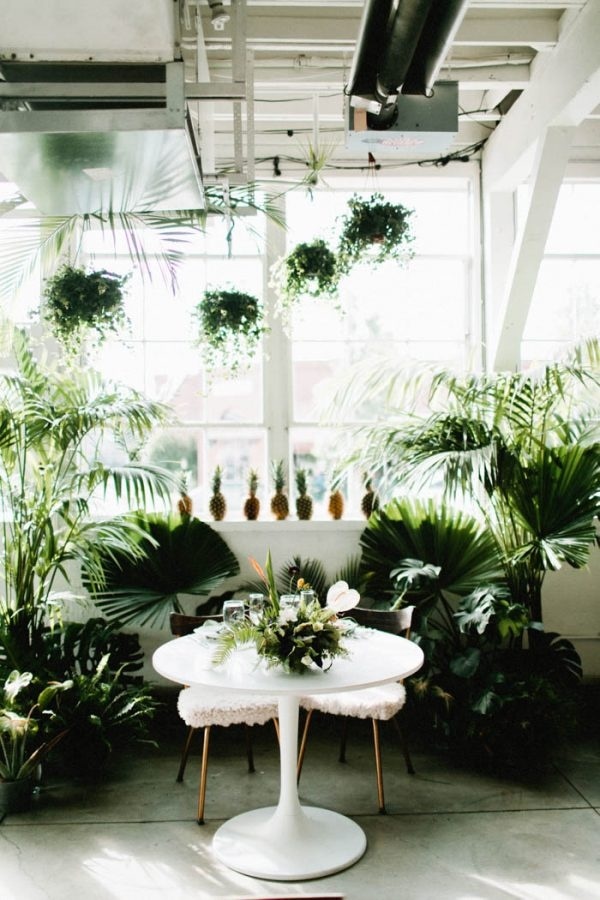 Tropical Organic Wedding Reception Inspiration