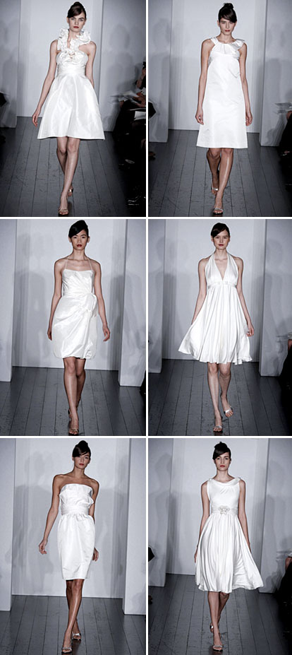 Spring 2010 bridal collection from Amsale, images from brides.com