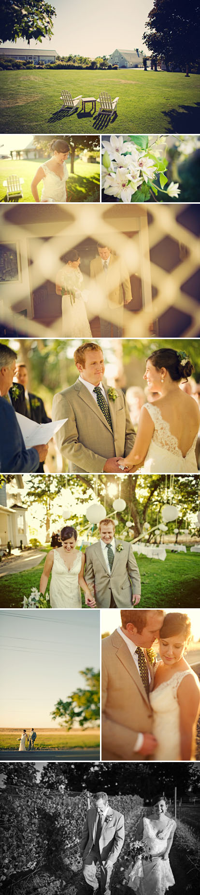 Sean Flanigan Photography, casual September vineyard real wedding