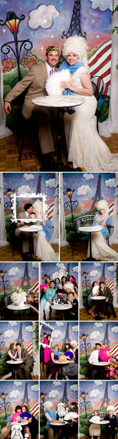 La Vie photography, vintage french wedding custom photo booth