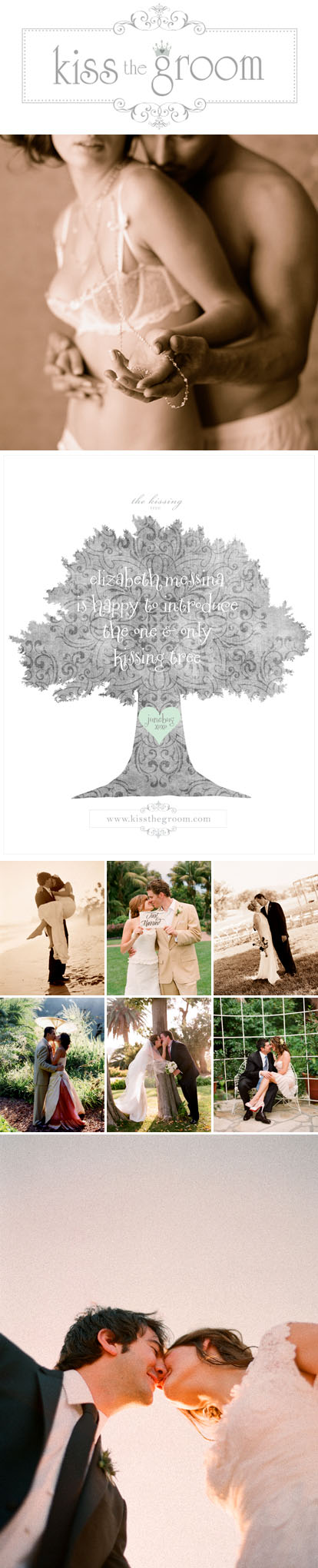 Elizabeth Messina's new wedding, boudoir and family photography blog, Kiss the Groom