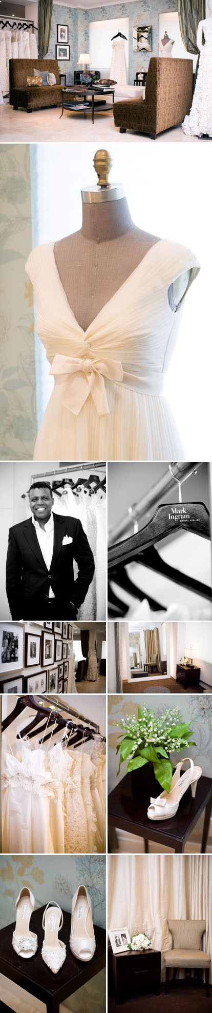Mark Ingram Bridal Atelier, exclusive Manhattan wedding dress shop, Images by Junebug Weddings