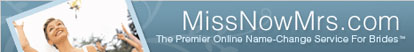 MissNowMrs online name change service