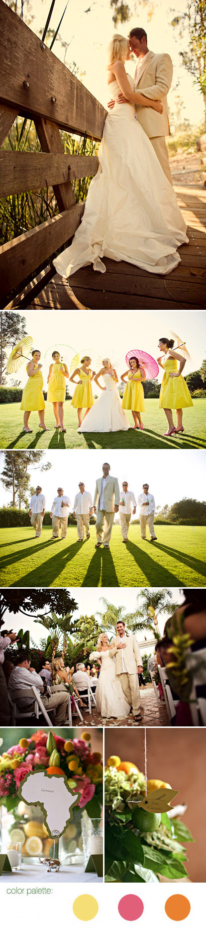 Summertime Rancho Valencia real wedding, images by Natalie Moser Photography