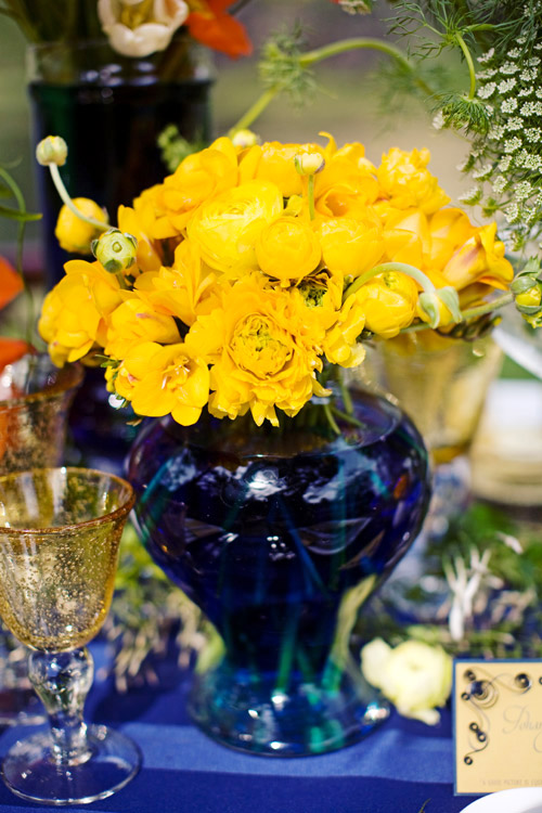 van gogh's starry night wedding table top decor inspiration, image by meg perotti