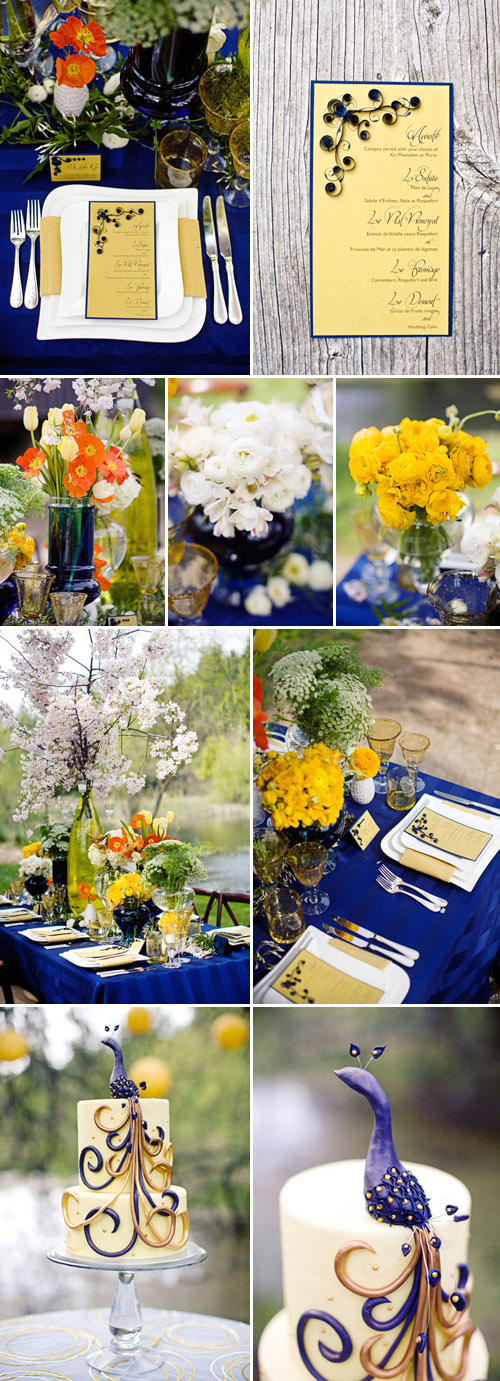 van gogh's starry night wedding table top and floral decor inspiration, images by meg perotti