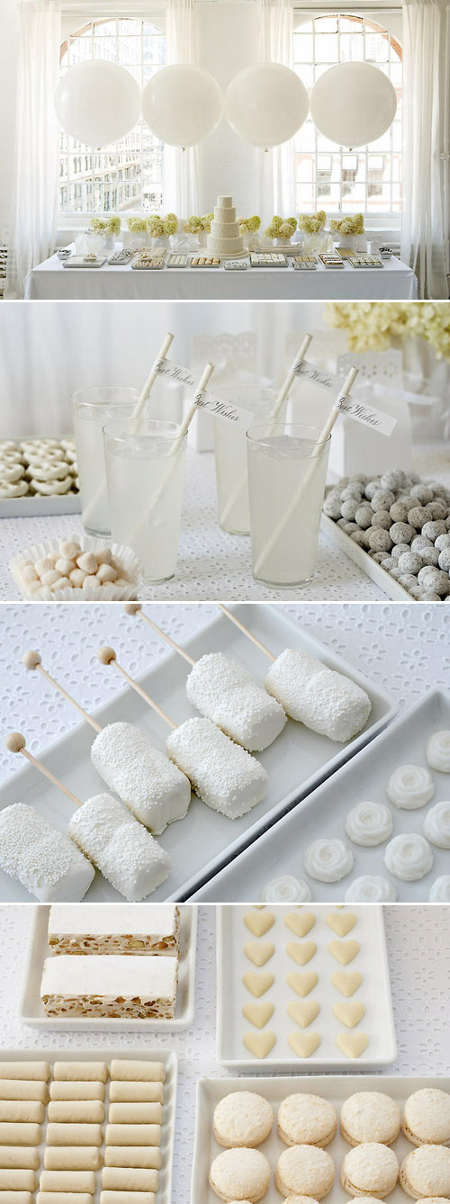 white wedding dessert table, Amy Atlas' New Stylish Desserts Book - Sweet Designs: Bake It, Craft It, Style It