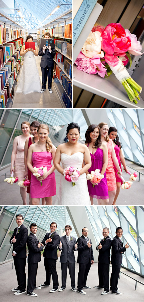 Springtime City Wedding in Seattle, Photos by Persimmon Images