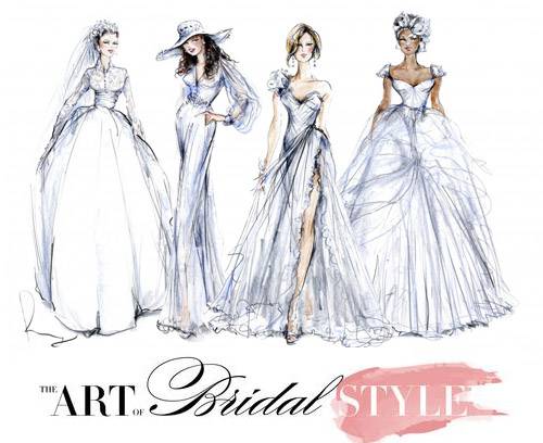 Art of Bridal Style, illustration by Rosemary Fanti | junebugweddings.com