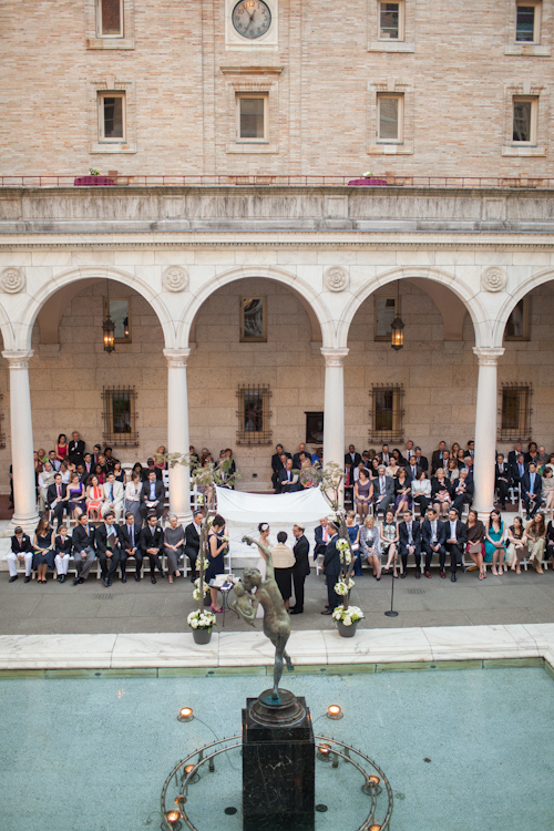 Boston Public Library Wedding, photos by Nathan Smith and Angi Welsch for Ira Lippke Studios | junebugweddings.com