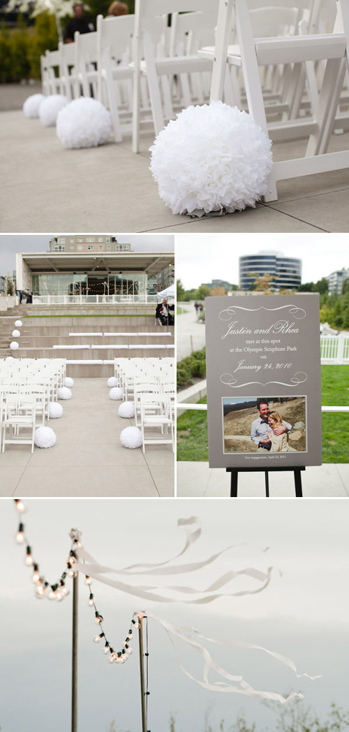 modern wedding with bright yellow details, photo by The Popes