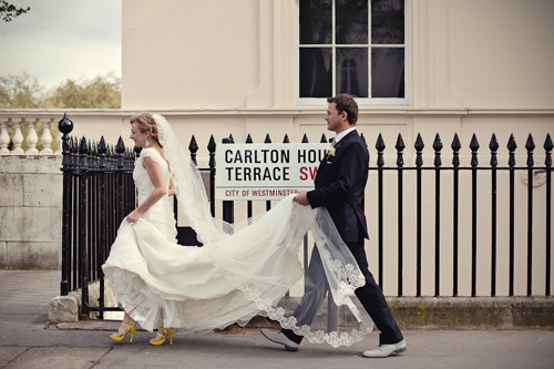 British Academy Wedding, London; photos by Marianne Taylor | Junebug Weddings