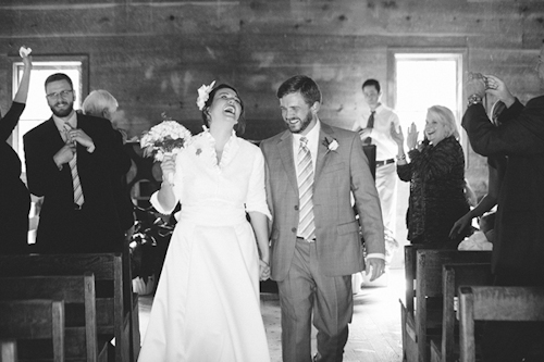 Cades Cove National Park wedding at Primitive Baptist Church, photos by Dixie Pixel Photography | junebugweddings.com