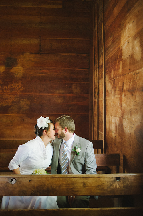 Cades Cove National Park wedding at Primitive Baptist Church, photos by Dixie Pixel Photography | junebugweddings.com