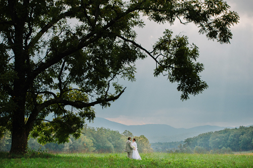 Cades Cove National Park wedding at Primitive Baptist Church, photos by Dixie Pixel Photography | junebugweddings.com