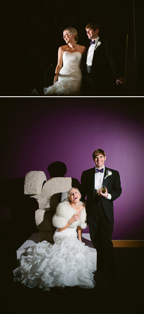 Chic Winter Wedding at The Mint Museum Charlotte, North Carolina - Photo by Caroline Ghetes