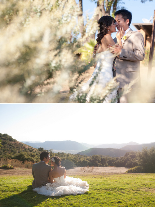 sunny DIY wedding at the Condor's Nest Ranch Pala CA - photos by top LA wedding photographers John and Joseph