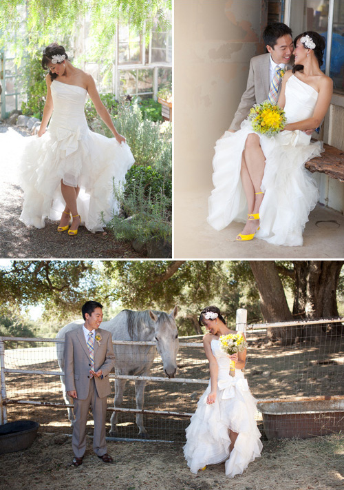 sunny DIY wedding at the Condor's Nest Ranch Pala CA - photos by top LA wedding photographers John and Joseph