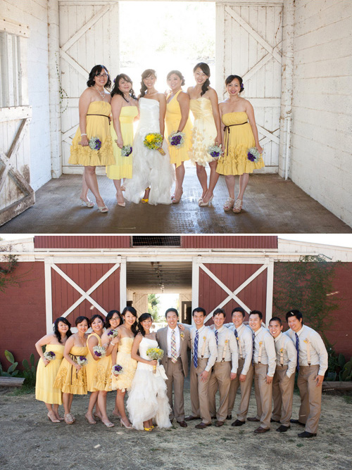 sunny DIY wedding at the Condor's Nest Ranch Pala CA - photos by top LA wedding photographers John and Joseph