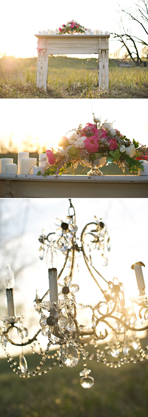 Coral and Turquoise Wedding Decor, Photo by Summer Jean Photography via Junebug Weddings