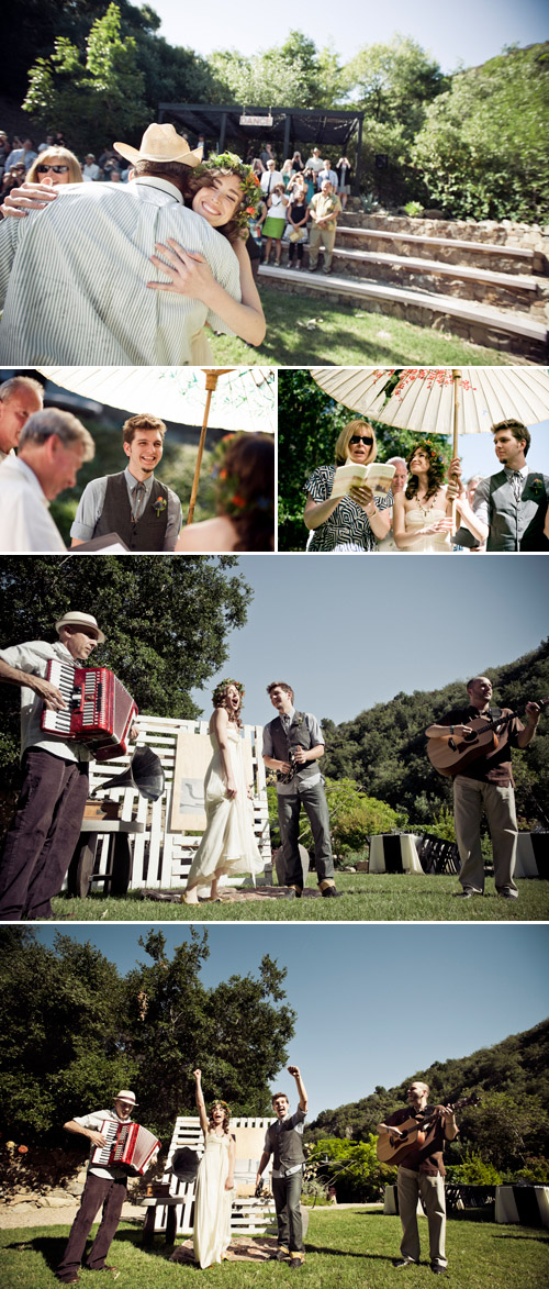 creative outdoor diy summer wedding at Calliote Canyon, Ojai, CA, photos by Viera Photographics