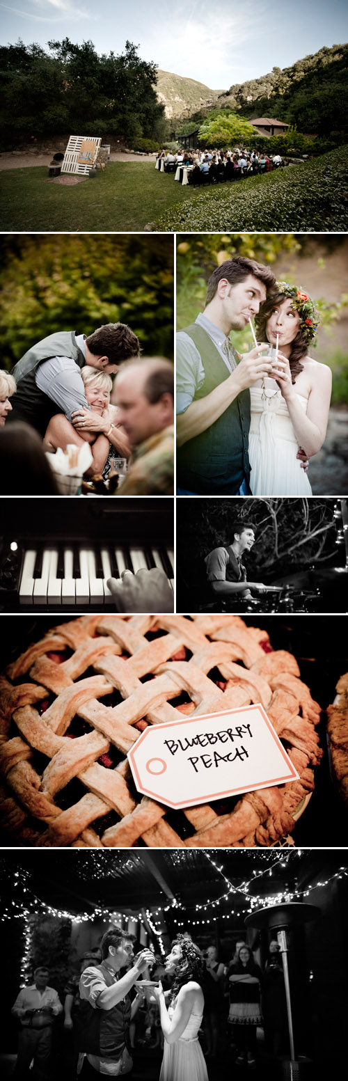 music inspired outdoor diy summer wedding at Calliote Canyon, Ojai, CA, photos by Viera Photographics