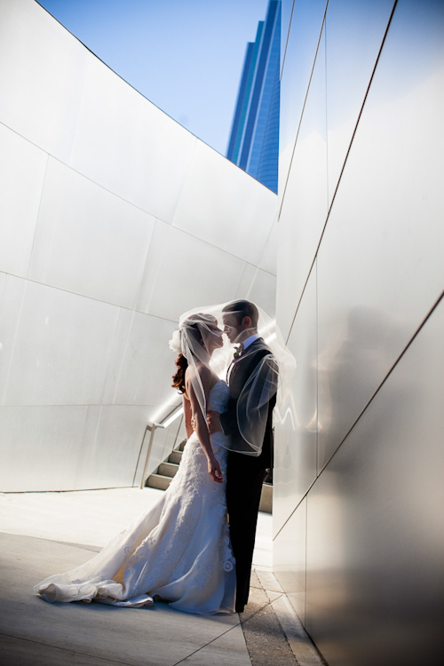 glamorous downtown LA wedding at Cicada, photographed by top wedding photographers Callaway Gable | junebugweddings.com