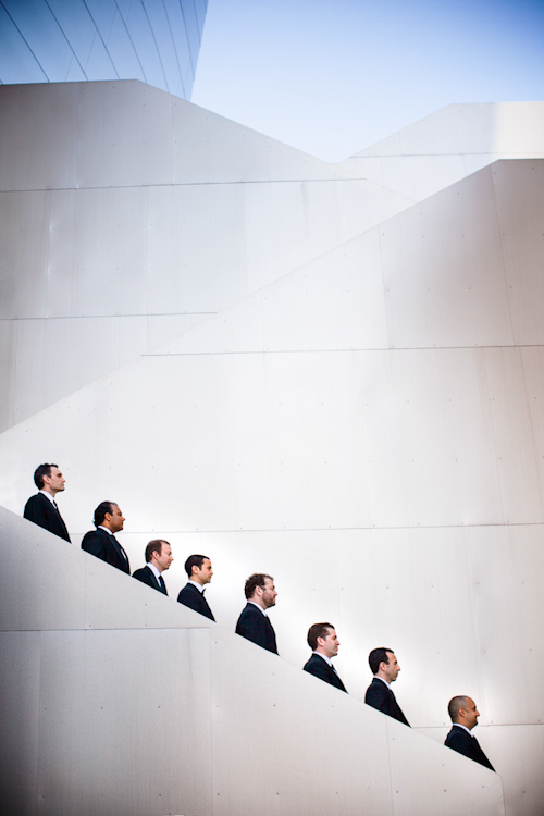 glamorous downtown LA wedding at Cicada, photographed by top wedding photographers Callaway Gable | junebugweddings.com