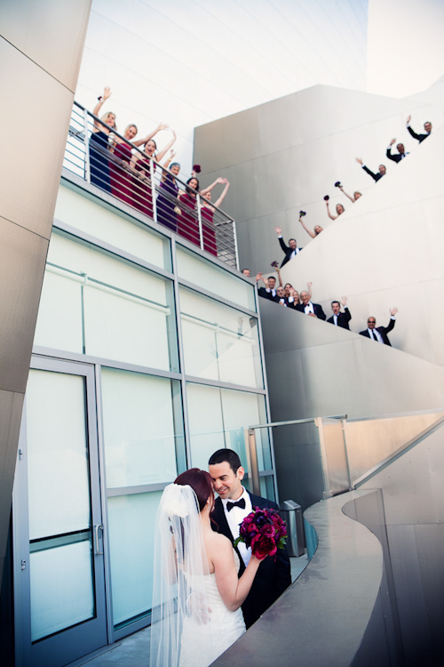 glamorous downtown LA wedding at Cicada, photographed by top wedding photographers Callaway Gable | junebugweddings.com