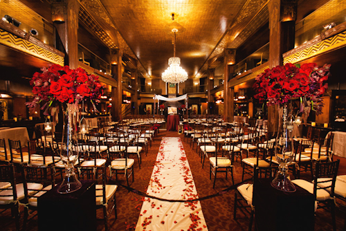 glamorous downtown LA wedding at Cicada, photographed by top wedding photographers Callaway Gable | junebugweddings.com