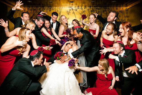 glamorous downtown LA wedding at Cicada, photographed by top wedding photographers Callaway Gable | junebugweddings.com