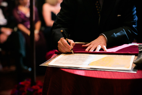 glamorous downtown LA wedding at Cicada, photographed by top wedding photographers Callaway Gable | junebugweddings.com