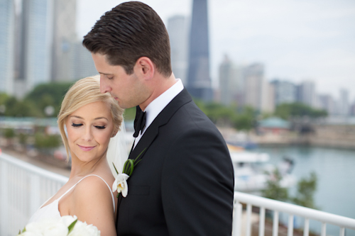 elegant white and crystal wedding at Crystal Gardens with photos by Miller + Miller Photography | junebugweddings.com