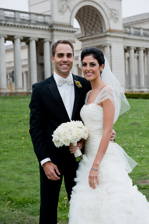 formal San Francisco wedding Legion of Honor wedding photo by Tia Claire Studio