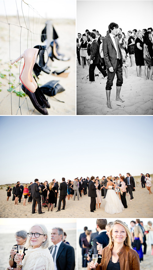 French beach wedding in Cap Ferret, France, photos by Ivan Franchet