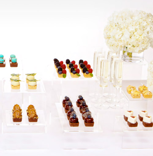 wedding dessert buffet from fruut mini tarts bakery in los angeles