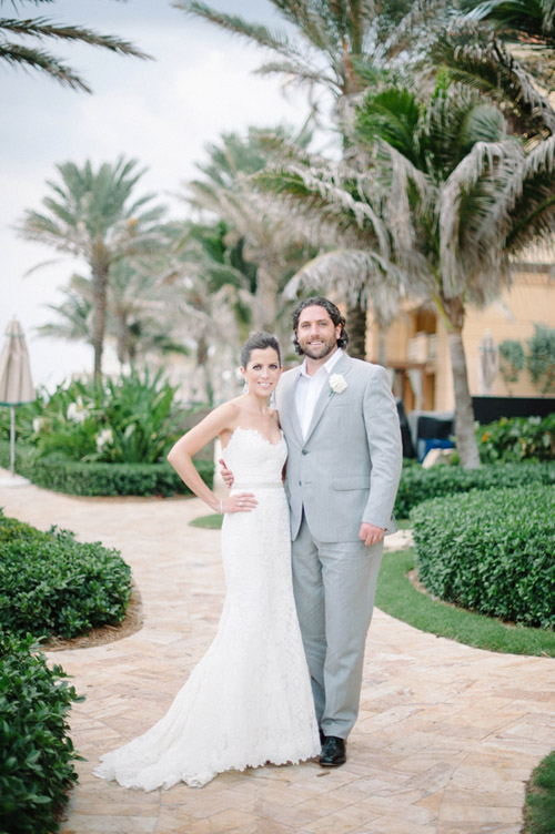 Glamorous White And Cream Palm Beach Wedding Junebug Weddings