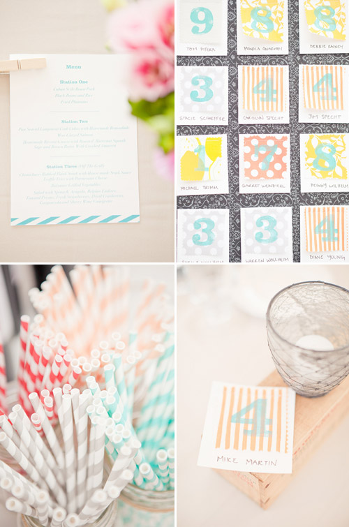 Pastel DIY Florida wedding - 1313 Photography via junebugweddings.com