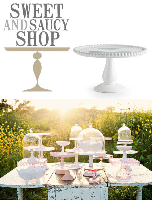 Cake stand from Sweet and Saucy Supply in the junebugweddings.com Holiday Wedding Décor Giveaway! | junebugweddings.com