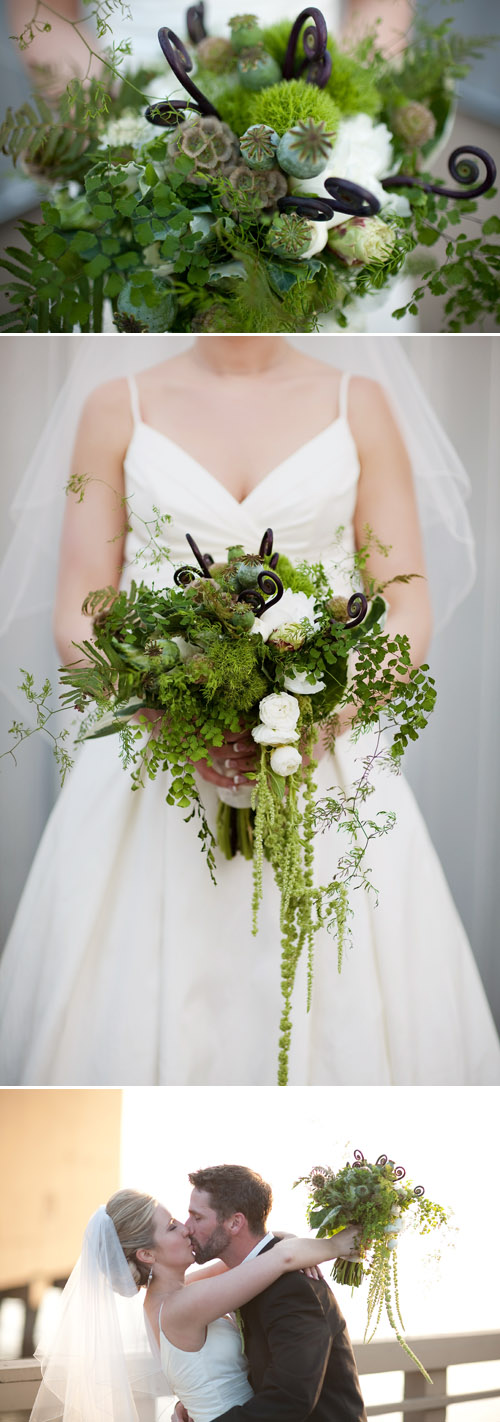 Wedding flowers using local blooms; floral design by Flora Nova, photo by Daniel Usenko