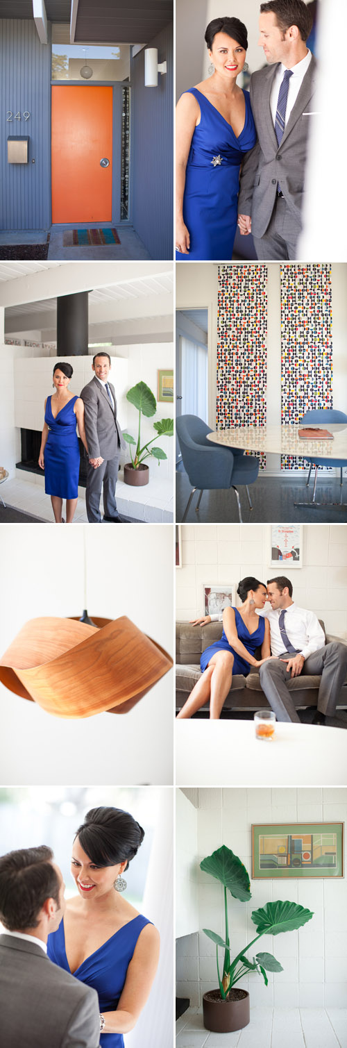 Mid-Century Modern, Mad Men Style Engagement Shoot - Photos by Michael L'Heureux | Junebug Weddings