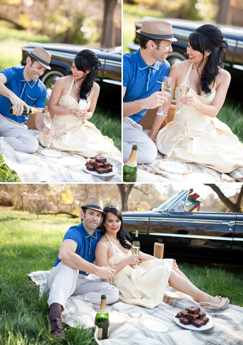 Mid-Century Modern, Mad Men Style Engagement Shoot - Photos by Michael L'Heureux | Junebug Weddings