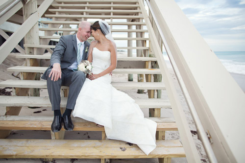 Beach Wedding with muted color palette, Photos by Vitalic Photo | Junebug Weddings