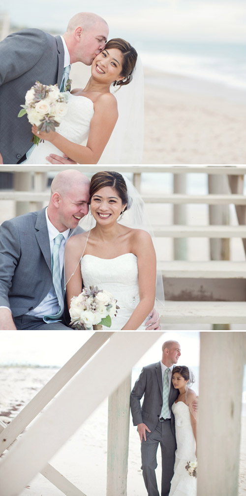 Beach Wedding with muted color palette, Photos by Vitalic Photo | Junebug Weddings